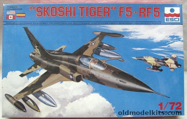 ESCI 1/72 Skoshi Tiger F-5C / RF-5 / CF-5 - US Air Force / Royal Canadian Air Force / Spain, 9038 plastic model kit